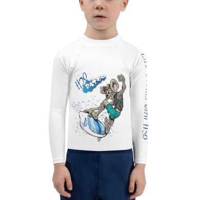 WakeSurf Willie Boys Kids Rash Guard - H2O Ratz