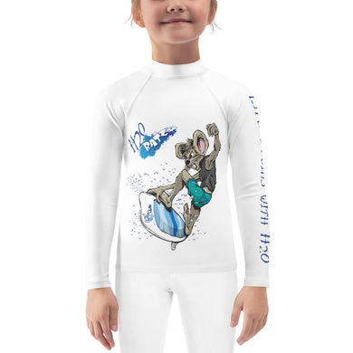 WakeSurf Willie Girls Kids Rash Guard - H2O Ratz