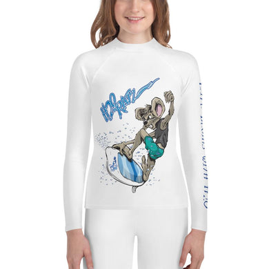 WakeSurf Willie Girls Youth Rash Guard - H2O Ratz